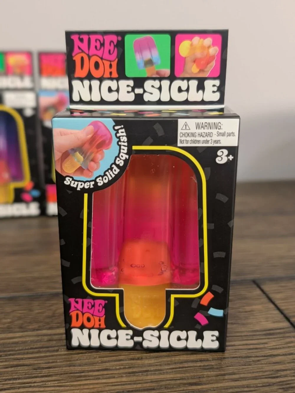 NeeDoh Nice-Sicle Pink Orange Yellow Sensory Fidget Toy NEW